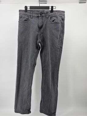 Volcom Men's Slim Straight Jeans in Charcoal Gray